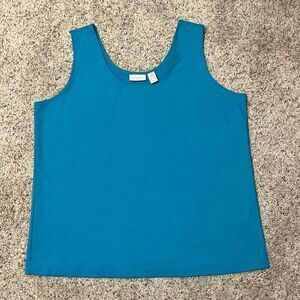 Chico’s Blue Micofiber Tank Top XL